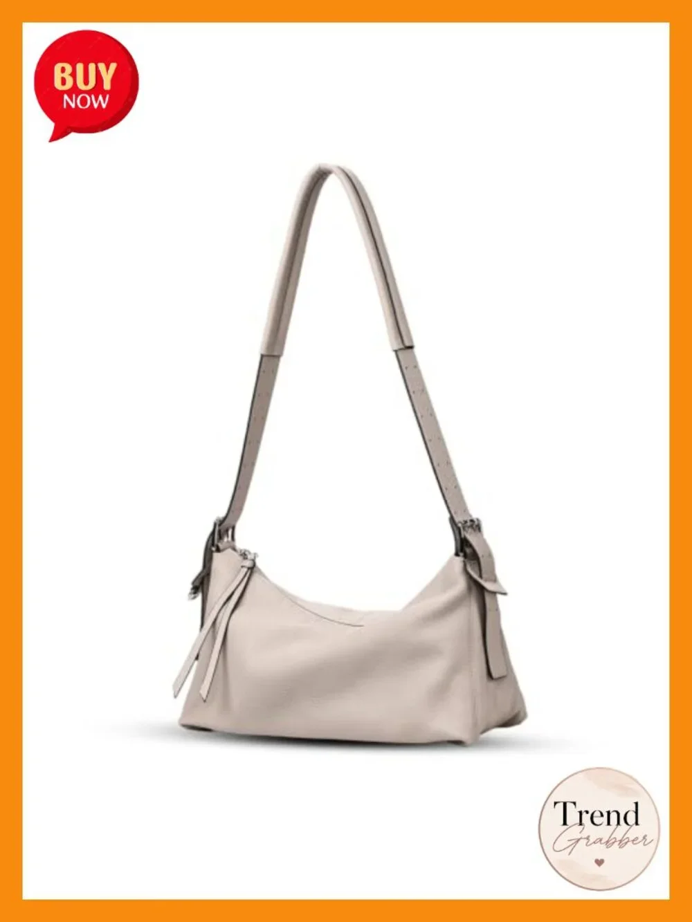 Genuine Leather Hobo Bag 9.7L Convertible Crossbody Shoulder Tote